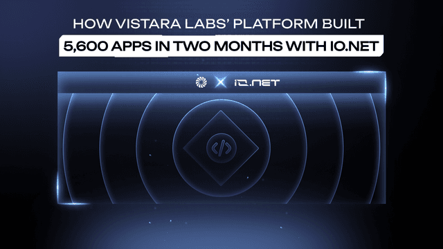 How Vistara Labs’ Platform Built 5,600 Apps in 2 Months with io.net