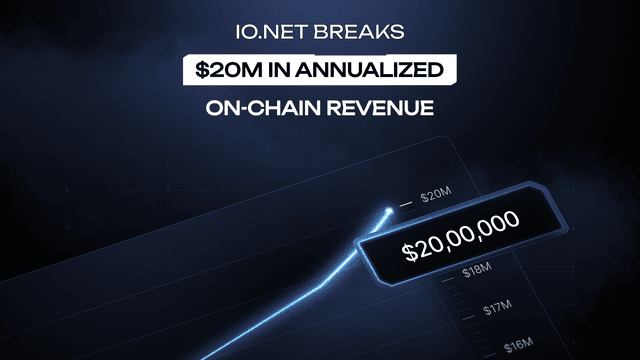 io.net Breaks $20M in Annualized On-Chain Revenue