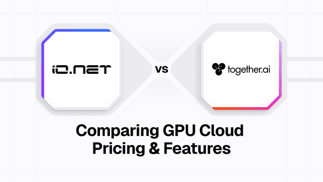 IO vs Together AI and alternatives: Comparing GPU cloud pricing and features
