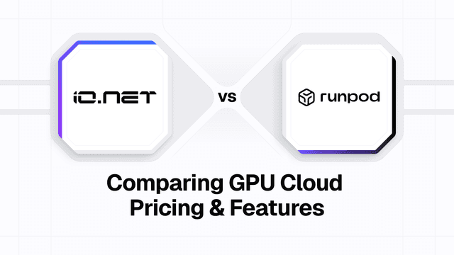 IO vs RunPod and Alternatives: Comparing GPU cloud pricing and features