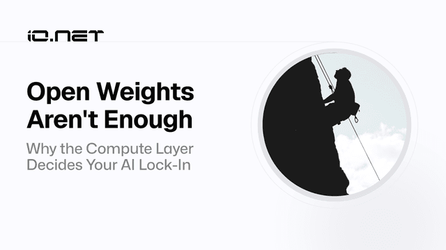 Open Weights Aren't Enough: Why the Compute Layer Decides Your AI Lock-In